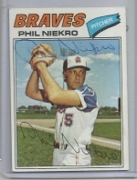 Phil Niekro Autographed Card (Atlanta Braves)
